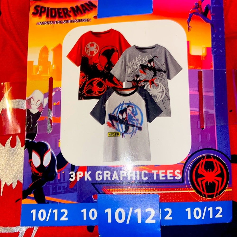 Marvel Spider-Man 3 Pk Graphic Tees